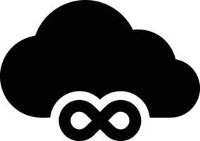 Cloud icon symbol image. Illustration of the hosting storage vector