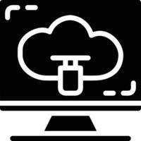 Cloud icon symbol image. Illustration of the hosting storage vector