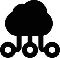 Cloud icon symbol image. Illustration of the hosting storage vector