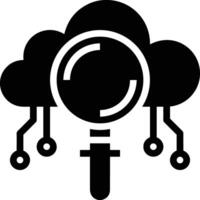 Cloud icon symbol image. Illustration of the hosting storage vector