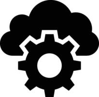 Cloud icon symbol image. Illustration of the hosting storage vector