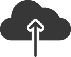 Cloud icon symbol image. Illustration of the hosting storage vector