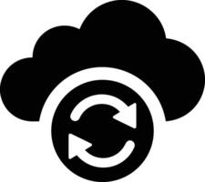 Cloud icon symbol image. Illustration of the hosting storage vector