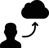 Cloud icon symbol image. Illustration of the hosting storage vector