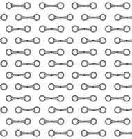 Seamless pattern of doodle horse bit vector