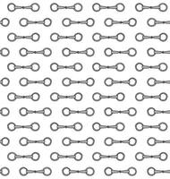 Seamless pattern of doodle horse bit vector