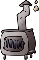 cartoon doodle old wood burner png