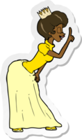 sticker of a cartoon princess png