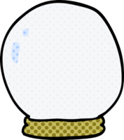 cartoon doodle crystal ball png