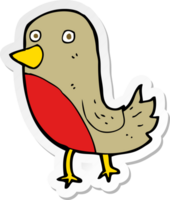 sticker of a cartoon robin png