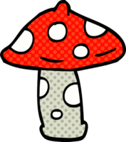 champignon de griffonnage de dessin animé png