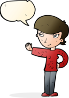 cartoon woman waving with speech bubble png