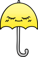 pente ombragé dessin animé de une parapluie png