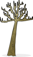 cartone animato inverno albero png