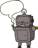 cartoon robot with speech bubble png