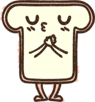 Toast Kreidezeichnung png