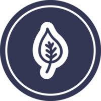 natural leaf circular icon symbol png