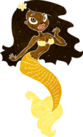 sereia bonita dos desenhos animados png