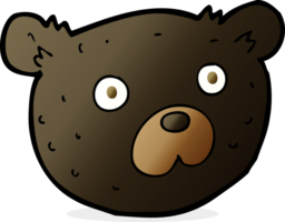 ours noir de dessin animé png