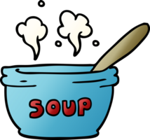 karikaturgekritzel der heißen suppe png