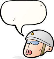 cartoon policeman head with speech bubble png