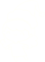 Weihnachtsfrau Kreidezeichnung png