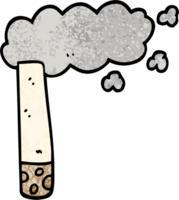 cigarrillo de dibujos animados de ilustración con textura grunge png