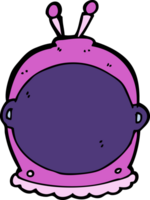 casque spatial de dessin animé png