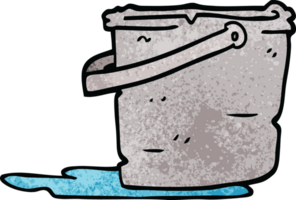 cartoon doodle bucket png