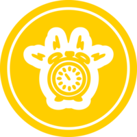 alarme l'horloge circulaire icône symbole png