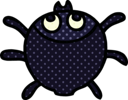 comic book style quirky cartoon beetle png