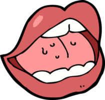 cartoon open mouth png