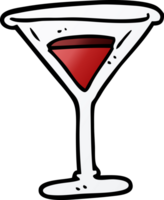 cartoon doodle red cocktail png