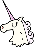 cartoon doodle pretty unicorn png