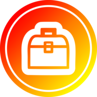tool box circular icon with warm gradient finish png