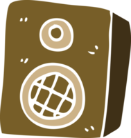 cartoon doodle music speaker png