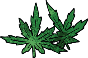 desenhos animados doodle folhas de maconha png