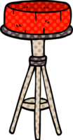 tabouret de petit déjeuner doodle dessin animé png