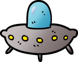 cartoon doodle alien spaceship png