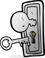 cartoon key and keyhole png