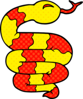 serpiente garabato de dibujos animados png