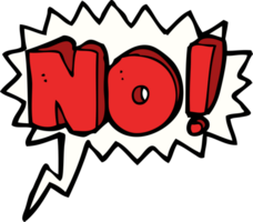 cartoon no symbol with speech bubble png