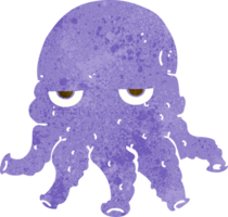 cara de calamar alienígena de dibujos animados png