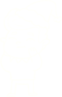 dibujo de tiza de hombre de navidad png