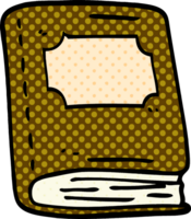 cartoon doodle old leather book png