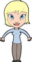 cartoon woman shrugging shoulders png