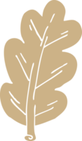 cartoon doodle leaf png