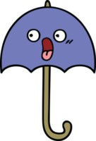 fofa desenho animado do uma guarda-chuva png