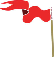 drapeau de griffonnage de dessin animé png