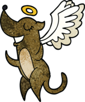 dessin animé, griffonnage, ange, chien png